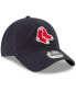 ფოტო #4 პროდუქტის Men's Navy Boston Red Sox Logo Replica Core Classic 9TWENTY Adjustable Hat