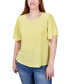 Фото #1 товара Pleated-Sleeve Top