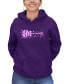 ფოტო #1 პროდუქტის Women's Shake It Off Word Art Hooded Sweatshirt