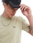 Vans left chest logo short sleeved t-shirt in beige