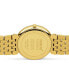 Unisex Swiss Florence Classic Diamond Accent Gold Tone Stainless Steel Bracelet Watch 38mm