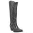 Фото #2 товара Dingo Heavens To Betsy Embroidered Snip Toe Cowboy Womens Black Casual Boots 01