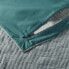 Фото #4 товара Euro Reversible Textured Cotton Chambray Coverlet Sham Dark Teal Blue - Casaluna