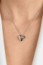 Фото #4 товара Silver women´s necklace Heart with panda NCL183W