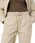 ფოტო #3 პროდუქტის Women's Annie Paper Bag Drawstring Cotton Pull-On Pants