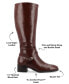 Фото #11 товара Women's Rhianah Wide Width Regular Calf Block Heel Knee High Boots