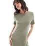 Фото #5 товара Pieces maxi t-shirt dress in khaki