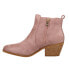 Corkys Potion Round Toe Chelsea Booties Womens Pink Casual Boots 80-0042-685