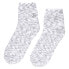 Aloe Moisture, Aloe Socks, Grey and White, 2 Pairs