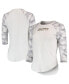 ფოტო #1 პროდუქტის Women's White, Gray LAFC Composite 3/4-Sleeve Raglan Top
