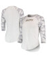 Women's White, Gray LAFC Composite 3/4-Sleeve Raglan Top