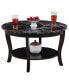30" Medium-Density Fiberboard American Heritage Round Coffee Table