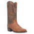 Фото #2 товара Dan Post Boots Scott Smooth Ostrich Round Toe Cowboy Mens Brown Casual Boots DP