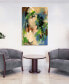 Linen Blues I Frameless Free Floating Tempered Art Glass Abstract Wall Art by EAD Art Coop, 48" x 32" x 0.2"