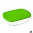 Фото #1 товара Прямоугольная коробочка для завтрака с крышкой Pyrex Cook&store Px Зеленый 2,5 L 28 x 20 x 8 cm Cтекло Силикон (5 штук)