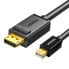 Фото #1 товара Kabel przewód Mini DisplayPort - DisplayPort 2K 4K 1.5m czarny