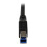 StarTech.com 1m Black SuperSpeed USB 3.0 Cable - Right Angle A to B - M/M - 1 m - USB A - Micro-USB B - USB 3.2 Gen 1 (3.1 Gen 1) - Male/Male - Black