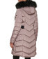 Фото #2 товара Women's Faux-Fur-Trim-Hooded Puffer Coat, Created for Macy's