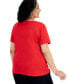 Women's Cotton Short-Sleeve Scoop-Neck Top, XS-4X, Created for Macy's