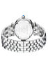 ფოტო #3 პროდუქტის Women's Florence Swiss Quartz Silver-Tone Stainless Steel Bracelet Watch 36mm