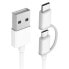 XIAOMI Mi 2 In 1 USB-A To USB-C/Micro USB M/M cable 1 m