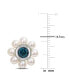 ფოტო #3 პროდუქტის Rhodolite Garnet (1-1/8 ct. t.w.) & Cultured Freshwater Pearl (3-1/2 - 4mm) Flower Stud Earrings in 10k Gold (Also in Blue Topaz)