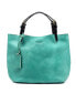 ფოტო #1 პროდუქტის Women's Genuine Leather Dip Dye Tote