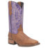 Laredo Mara Embroidery Square Toe Cowboy Womens Brown, Purple Casual Boots 5947 8 - фото #2