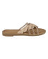 Фото #2 товара Women's Jolie Strappy Embellished Slip On Flat Sandals