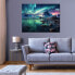 Leinwandbild Aurora borealis Landschaft