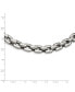Chisel stainless Steel 20 inch Square Link Necklace