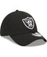 Фото #3 товара Men's Black Las Vegas Raiders Main 39THIRTY Flex Hat