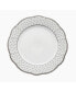 Фото #2 товара 24 Piece Wavy Fine China Silver Dot Dinnerware