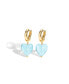 ფოტო #1 პროდუქტის Esmee Glaze Heart Dangle Earrings