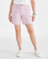 Фото #3 товара Women's Comfort-Waist Cargo Shorts, Created for Macy's