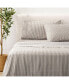 Фото #2 товара Striped Percale Sheet Set - Full, 4 Piece Set