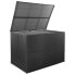 Фото #4 товара Сундук садовый vidaXL Outdoor Aufbewahrungsbox PE-Rattan Schwarz 150 x 100 x 100 см