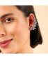 Women's Silver Embellished Cluster Ear cuff Earrings