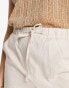 Фото #6 товара Stradivarius linen look runner short in natural