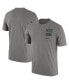 Фото #2 товара Men's Heather Gray Michigan State Spartans Campus Letterman Tri-Blend T-shirt