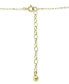 ფოტო #6 პროდუქტის Lab-Grown Sapphire (1/10 ct. t.w.) & Cubic Zirconia Evil Eye Dog Tag Pendant Necklace, 16" + 2" extender, Created for Macy's