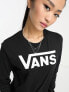 Фото #3 товара Vans long sleeve t-shirt with large logo in black