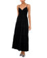 Women's V-Neck Sleeveless Tiered Maxi Dress