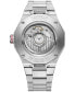 ფოტო #2 პროდუქტის Men's Swiss Automatic Riviera Stainless Steel Bracelet Watch 42mm