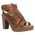 Фото #2 товара Roper Mika Iii Embossed Espadrille Block Heels Womens Brown Casual Sandals 09-0