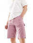 ASOS DESIGN carpenter cargo shorts in dusty purple