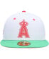 Фото #3 товара Men's White, Green Los Angeles Angels Watermelon Lolli 59FIFTY Fitted Hat