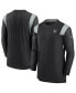 ფოტო #1 პროდუქტის Men's Black Las Vegas Raiders Sideline Tonal Logo Performance Player Long Sleeve T-shirt