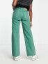 Cotton On panel straight leg jeans in green