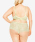Фото #2 товара Plus Size Lace Cheeky Brief